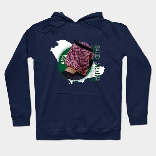 SAUDI ARABIA's TRADITIONALE DRESS GREEN SAUDI Hoodie by TareQ-DESIGN